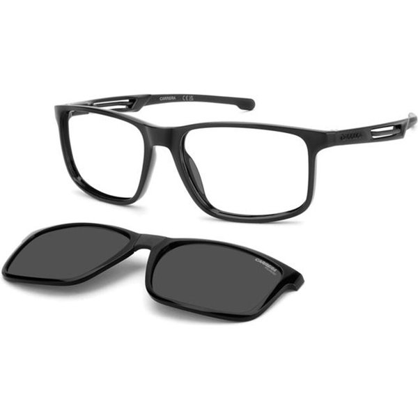 Carrera CA 8933/C with Clip-On 807/M9 Men's Eyeglasses Black Size 56 - Blue Light Block Available