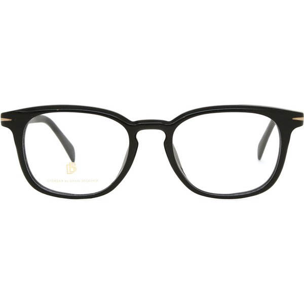 David Beckham DB 7089/F Asian Fit 807 Men's Eyeglasses Black Size 52 - Blue Light Block Available