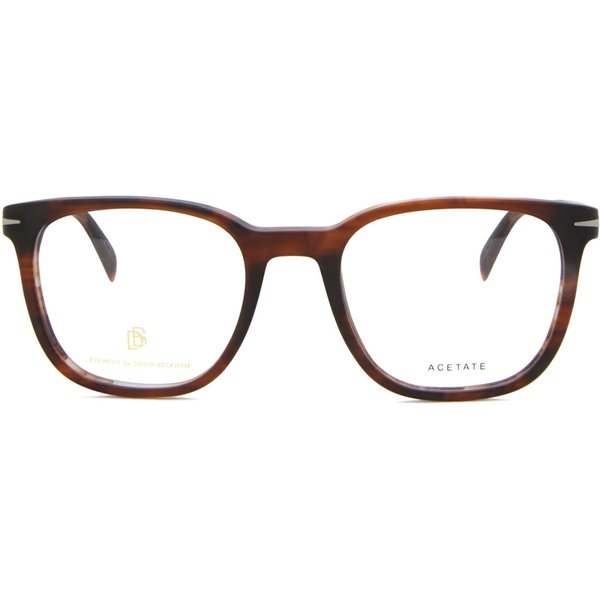 David Beckham DB 1107 EX4 Men's Eyeglasses Brown Size 52 - Blue Light Block Available