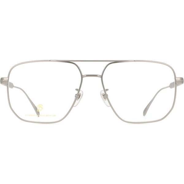 David Beckham DB 7124 R81 Men's Eyeglasses Silver Size 58 - Blue Light Block Available
