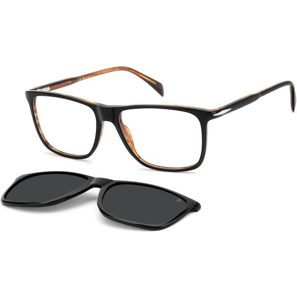 David Beckham DB 1234/C with Clip-On 05K/M9 サングラス - 男性用 - 黒