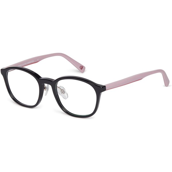 United Colors of Benetton 1028 001 Men's Eyeglasses Black Size 49 - Blue Light Block Available