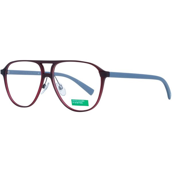 United Colors of Benetton BEO1008 252 Men's Eyeglasses Burgundy Size 56 - Blue Light Block Available