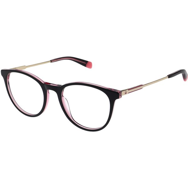 United Colors of Benetton BEO1187 001 Women’s Eyeglasses Black Size 50 - Blue Light Block Available