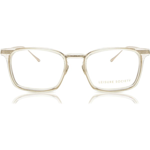 Leisure Society Alhambra Champagne 12K Men's Eyeglasses Yellow Size 52 - Blue Light Block Available