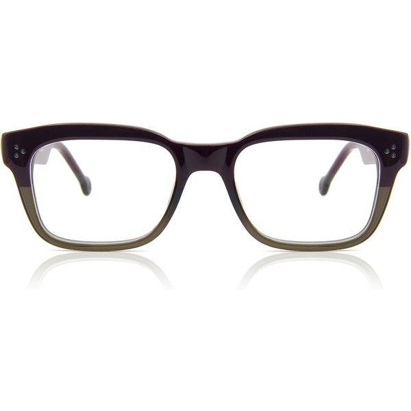 LA Eyeworks Duke Minus 271 Men's Eyeglasses Green Size 55 - Blue Light Block Available