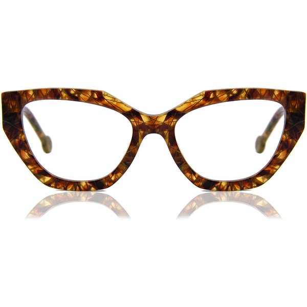 LA Eyeworks Gibson 695 Women’s Eyeglasses Brown Size 52 - Blue Light Block Available