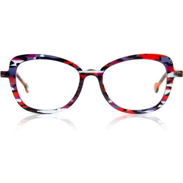 LA Eyeworks Wren 985 Women’s Eyeglasses Red Size 51 - Blue Light Block Available