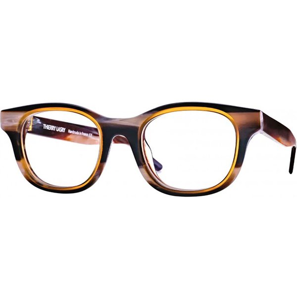 Thierry Lasry Tyranny 2243 Men's Eyeglasses Brown Size 44 - Blue Light Block Available