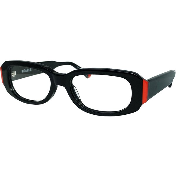 Redele PARIS 01 Men's Eyeglasses Black Size 50 - Blue Light Block Available
