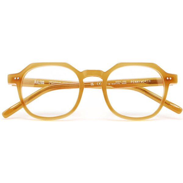 Kaleos Pennyworth C2 Men's Eyeglasses Yellow Size 50 - Blue Light Block Available