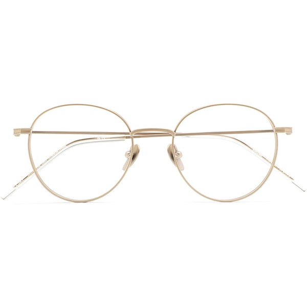 Kaleos Maleski Titanium C1 Men's Eyeglasses Gold Size 50 - Blue Light Block Available