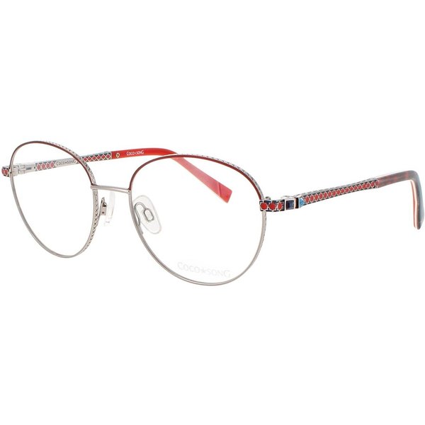 Coco Song Without Me CV242 01-09 Women’s Eyeglasses Silver Size 51 - Blue Light Block Available