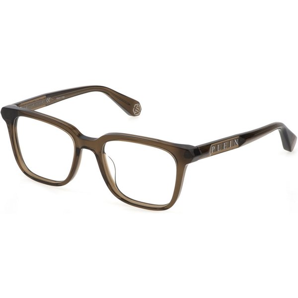 Philipp Plein VPP015M 03GE Men's Eyeglasses Green Size 53 - Blue Light Block Available
