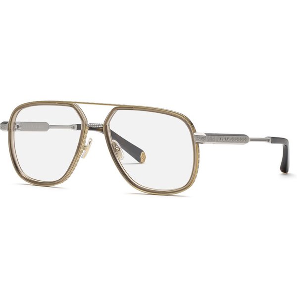 Philipp Plein VPP198M 0377 Men's Eyeglasses Gold Size 59 - Blue Light Block Available