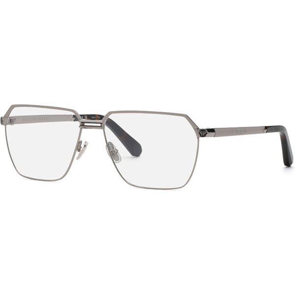 Philipp Plein VPP221M 0509 Men's Eyeglasses Silver Size 62 - Blue Light Block Available