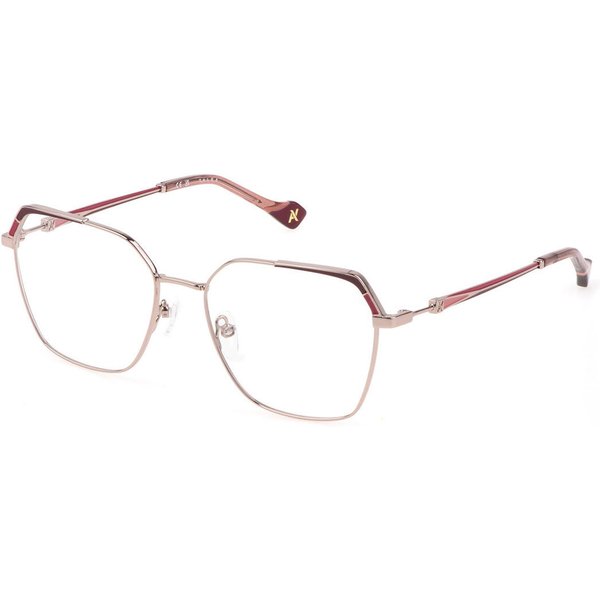 Yalea VYA098 WISLAWA 0E59 Women’s Eyeglasses Rose-Gold Size 54 - Blue Light Block Available