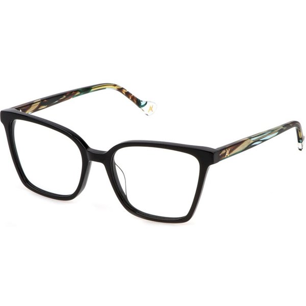 Yalea VYA134 SUSAN 0700 Women’s Eyeglasses Black Size 53 - Blue Light Block Available