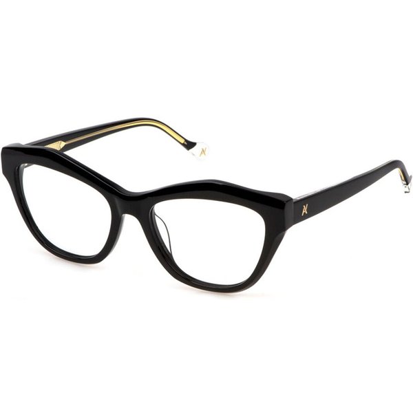 Yalea VYA140 AGUSTINA 0700 Women’s Eyeglasses Black Size 53 - Blue Light Block Available