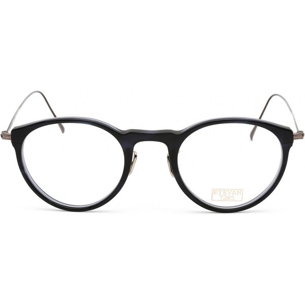 Eyevan 414 2023 Men's Eyeglasses Black Size 46 - Blue Light Block Available