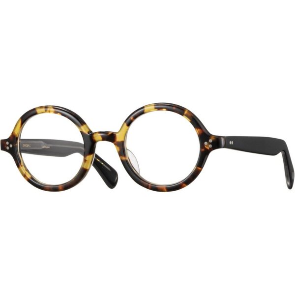Eyevan Albion-E YT/MPBK Men's Eyeglasses Tortoiseshell Size 44 - Blue Light Block Available