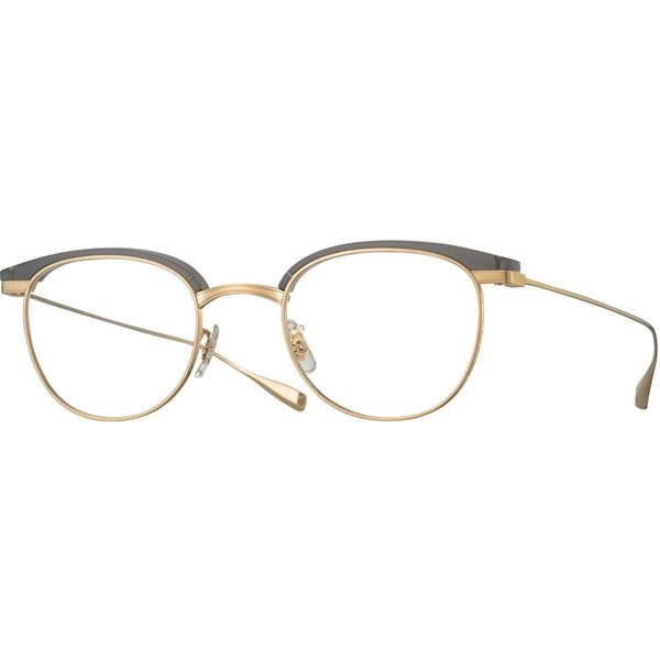 Eyevan Caravan SMKM Men's Eyeglasses Gold Size 48 - Blue Light Block Available