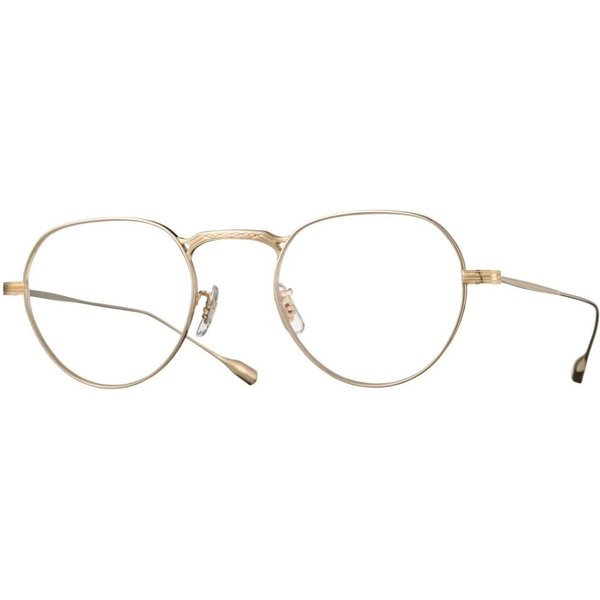 Eyevan Freed G Men's Eyeglasses Gold Size 47 - Blue Light Block Available
