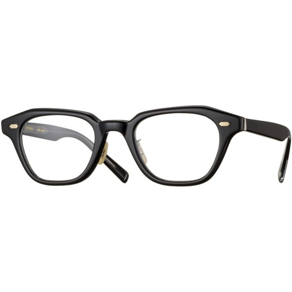 Eyevan Laszlo PBK Men's Eyeglasses Black Size 48 - Blue Light Block Available