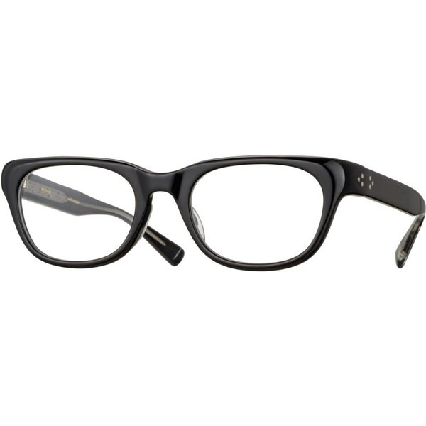 Eyevan Malecon-E PBK Men's Eyeglasses Black Size 51 - Blue Light Block Available