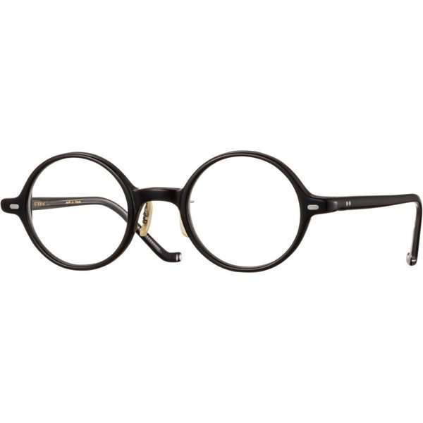 Eyevan Peg PBK Men's Eyeglasses Black Size 43 - Blue Light Block Available