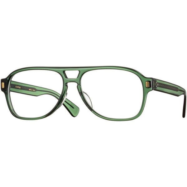 Eyevan Brett-E BGN Men's Eyeglasses Green Size 55 - Blue Light Block Available