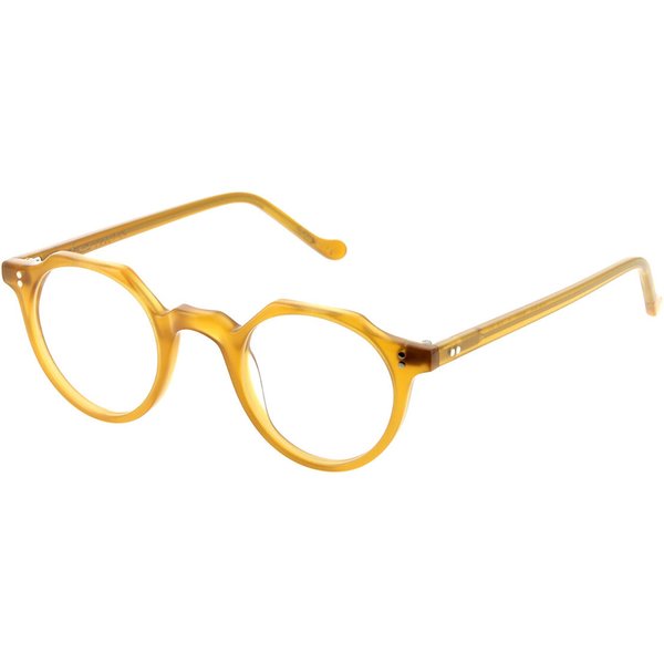 Lesca HERI 1 Men's Eyeglasses Yellow Size 43 - Blue Light Block Available