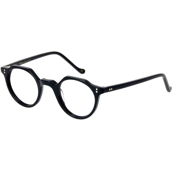 Lesca HERI 100 Men's Eyeglasses Black Size 43 - Blue Light Block Available