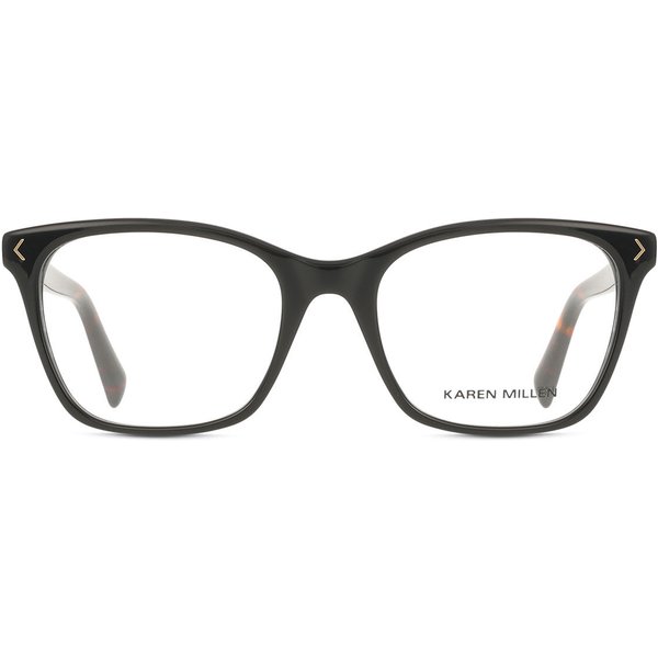 Karen Millen KM1071 001 Women’s Eyeglasses Black Size 52 - Blue Light Block Available