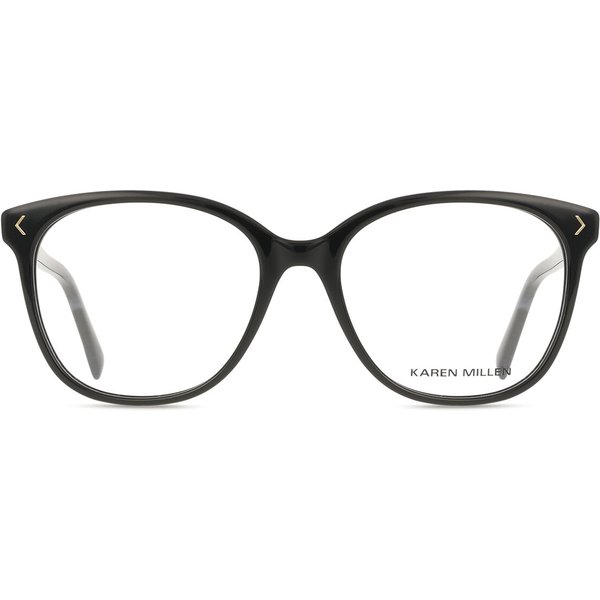 Karen Millen KM1096 001 Women’s Eyeglasses Black Size 55 - Blue Light Block Available