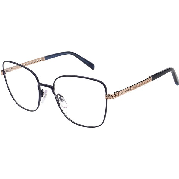 Karen Millen KM3068 667 Women’s Eyeglasses Blue Size 53 - Blue Light Block Available