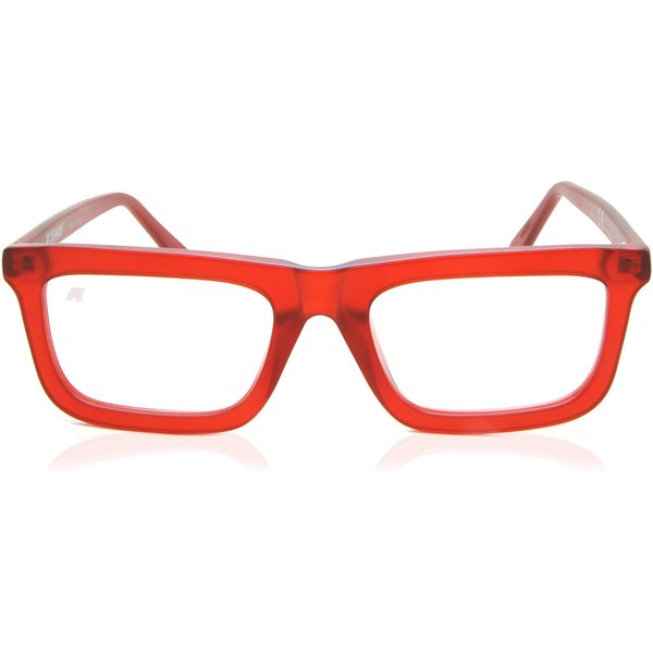 K-Way Kway Complet Red Men's Eyeglasses Red Size 52 - Blue Light Block Available