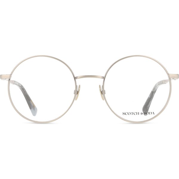 Scotch & Soda 2022 910 Men's Eyeglasses Silver Size 50 - Blue Light Block Available