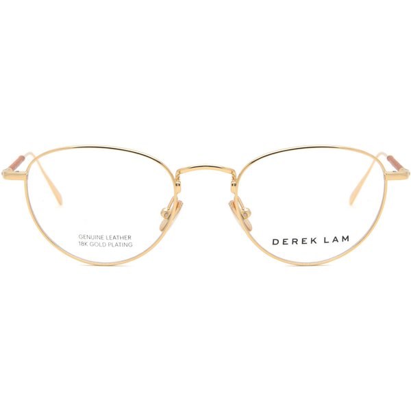 Derek Lam DL289 GDORG Men's Eyeglasses Gold Size 50 - Blue Light Block Available