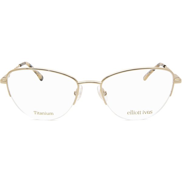 Elliott Ives Elderberry Goldenrod Women’s Eyeglasses Gold Size 51 - Blue Light Block Available