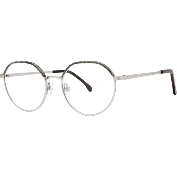 Elliott Ives Silas Carbon Men's Eyeglasses Silver Size 45 - Blue Light Block Available