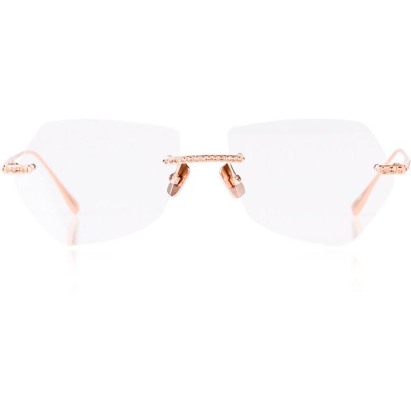 Anna-Karin Karlsson CRYSTAL OPTICAL 2.0 - PILOT Rose Gold Women’s Eyeglasses Gold Size 55 - Blue Light Block Available