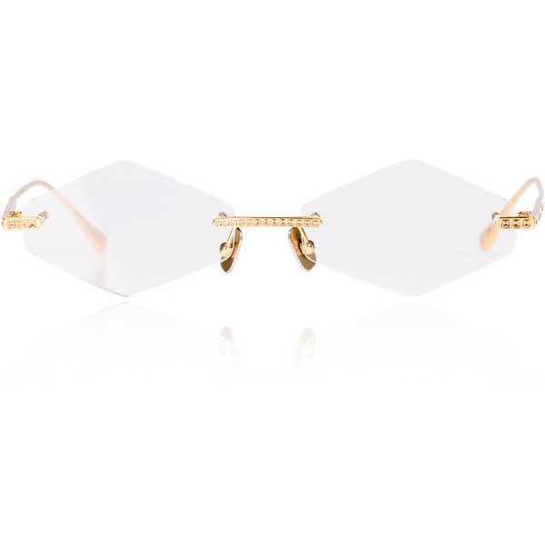 Anna-Karin Karlsson CRYSTAL OPTICAL 2.0 - TRIANGLE 金色 サングラス - 女性用 - 金色