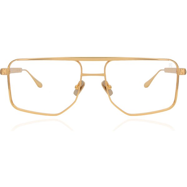 Anna-Karin Karlsson LE CHAP - OPTICAL Gold Women’s Eyeglasses Gold Size 56 - Blue Light Block Available