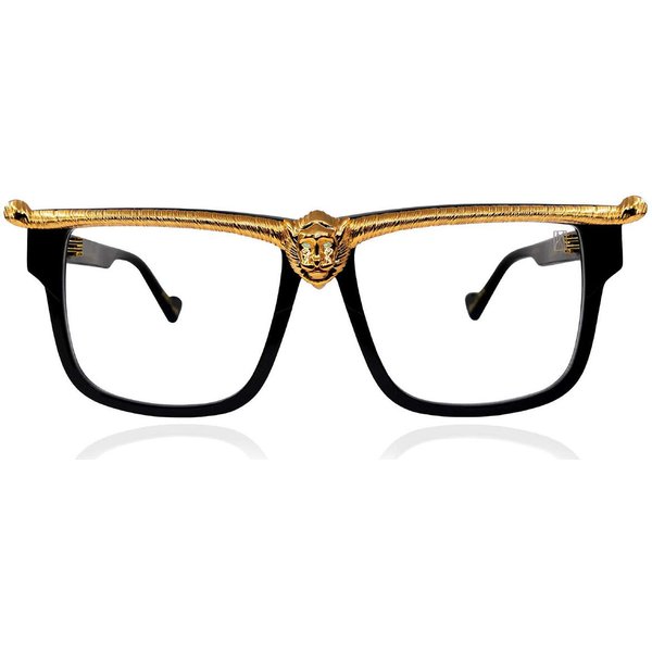 Anna-Karin Karlsson LION OPTICAL Black Gold Women’s Eyeglasses Black Size 59 - Blue Light Block Available