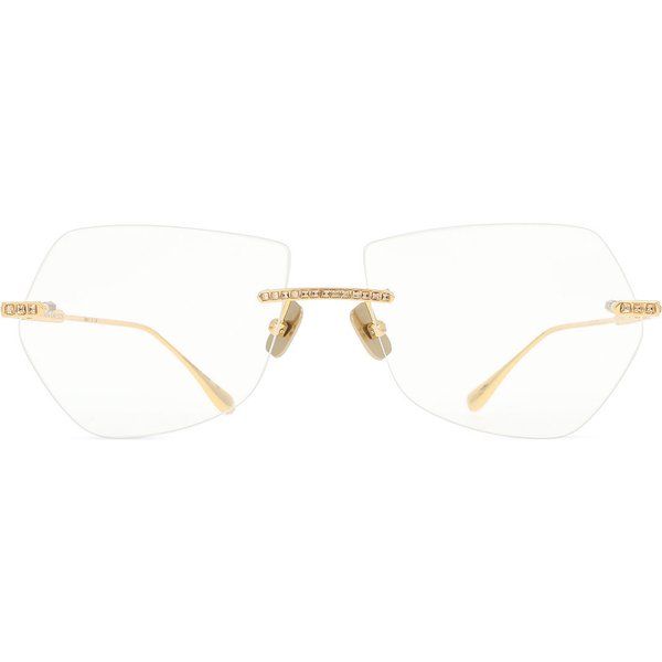 Anna-Karin Karlsson Anna-Karin Karlsson CRYSTAL OPTICAL 2.0 - PILOT Gold Women’s Eyeglasses Gold Size 61 - Blue Light Block Available