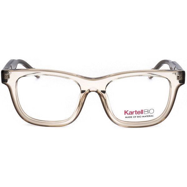 Kartell KL001V 03 Men's Eyeglasses Brown Size 52 - Blue Light Block Available