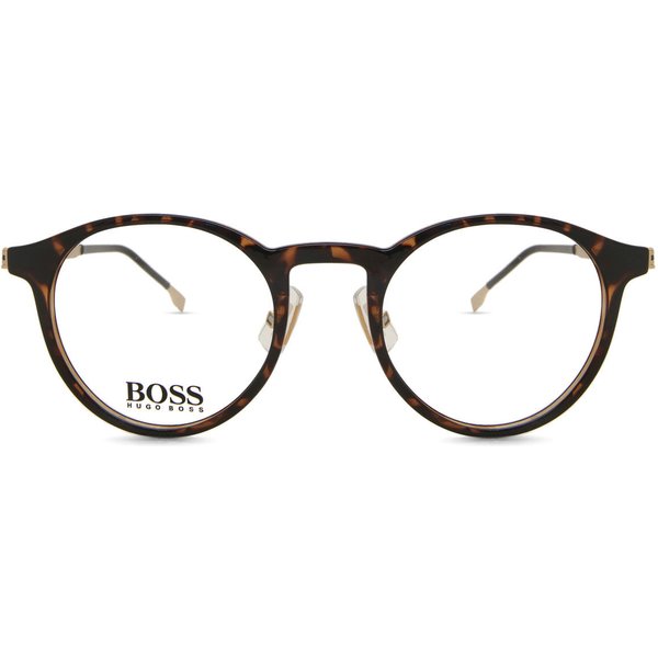 BOSS Boss 1350/F Asian Fit 086 Men's Eyeglasses Tortoiseshell Size 49 - Blue Light Block Available