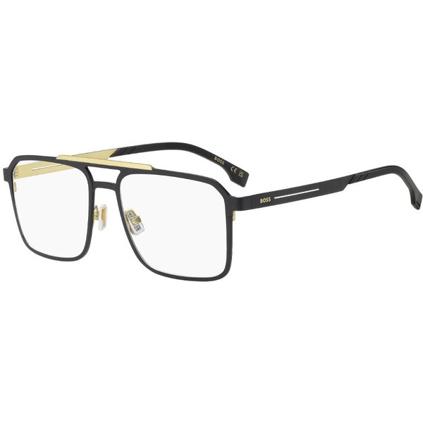 BOSS 2002 I46 Men's Eyeglasses Black Size 56 - Blue Light Block Available