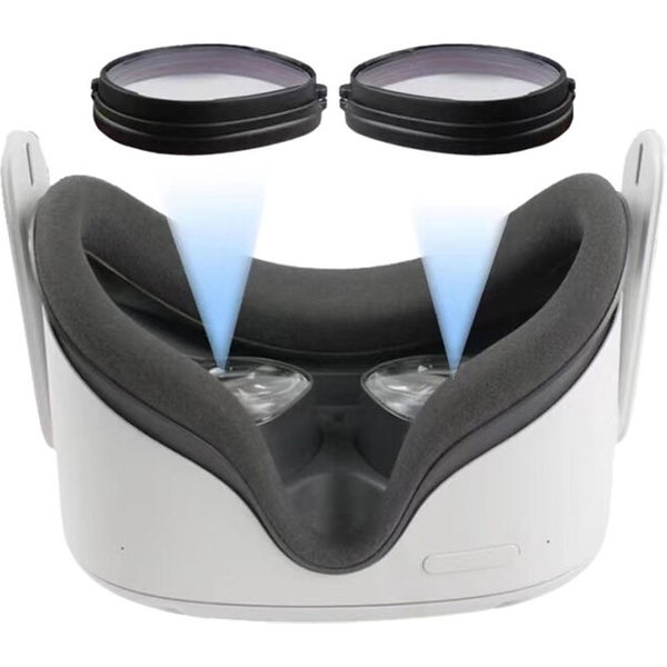 SmartBuy Tech Magnetic RX Insert for Quest 2 and Quest 3s Black Men's Eyeglasses Black Size Standard - Blue Light Block Available